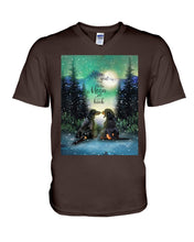 Load image into Gallery viewer, Dachshund Gift For Dog Lovers Snowy Night Together Guys V-Neck