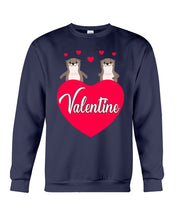 Load image into Gallery viewer, Couple Otter Valentine's Day Gift For Otter Lovers Sweatshirt