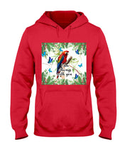 Load image into Gallery viewer, Scarlet Macaw With Butterflies I Am Always With You Gift For Lover Hoodie