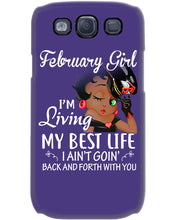 Load image into Gallery viewer, Betty Boop February Girl Living My Best Life Birthday Meaningful Gift Phone case