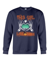 Load image into Gallery viewer, This Girl Loves Halloween Gift For Girls Sweatshirt