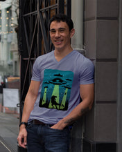 Load image into Gallery viewer, UFA Dinosaur T Rex Sky Full Of Stars Guys V-Neck