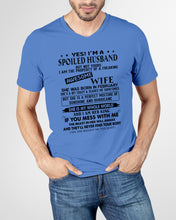 Load image into Gallery viewer, I'm A Spolied Husband But Not Yours - Awesome Wife Was Born In February Guys V-Neck