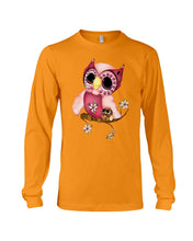 Load image into Gallery viewer, Lovely Tote Bag Owl Perchs On Branch Gift For Owl Lovers Unisex Long Sleeve