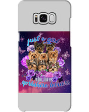 Load image into Gallery viewer, A Girl Loves Yorkshire Terrier Gift For Dog Lovers Phone case