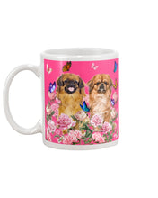 Load image into Gallery viewer, Pekingese With Peonies Gift For Dog Lovers Mug
