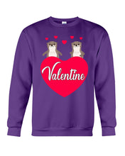 Load image into Gallery viewer, Couple Otter Valentine's Day Gift For Otter Lovers Sweatshirt
