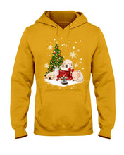 Load image into Gallery viewer, Funny Golden Retrievers Sleep In Red Boots Gift For Dog Lovers Hoodie