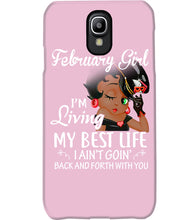 Load image into Gallery viewer, Betty Boop February Girl Living My Best Life Birthday Meaningful Gift Phone case