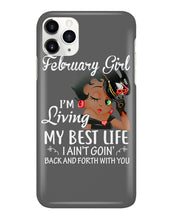 Load image into Gallery viewer, Betty Boop February Girl Living My Best Life Birthday Meaningful Gift Phone case