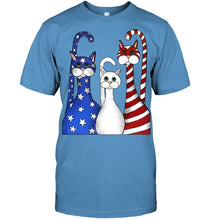 Load image into Gallery viewer, Cat Happy America Independence's Day Special Custom Design Guys Tee
