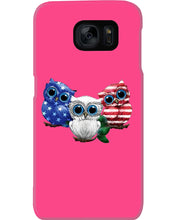 Load image into Gallery viewer, Lovely Phone Case Three Owl With US Flag Gift For Owl Lovers Phone case
