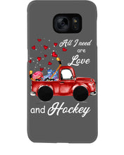 Load image into Gallery viewer, All I Need Are Love And Hockey Gift For Hockey Players Phone case