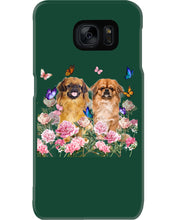 Load image into Gallery viewer, Pekingese With Peonies Gift For Dog Lovers Phone case