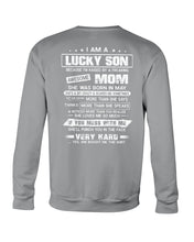 Load image into Gallery viewer, Gift For Lucky Son May Mom Loves Me So Much Sweatshirt