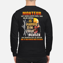 Load image into Gallery viewer, Het Moeilijkste Deel Van Mijn Werk Is Aardig Zijn Tegen Mensen Sweatshirt
