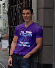 Load image into Gallery viewer, I Do Need All These Horses Dogs And Cats Guys V-Neck