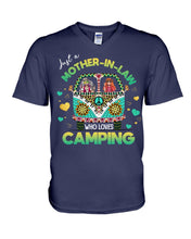 Load image into Gallery viewer, Just A Mother-in-law Who Loves Camping Trending Guys V-Neck