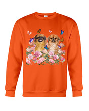 Load image into Gallery viewer, Pekingese With Peonies Gift For Dog Lovers Sweatshirt