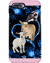 Load image into Gallery viewer, Lovely Phone Case Twinkling Blue Heart Gift For Goat Lovers Phone case