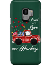 Load image into Gallery viewer, All I Need Are Love And Hockey Gift For Hockey Players Phone case