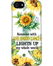 Load image into Gallery viewer, Someone With Childhood Cancer Lights Up My Whole World Trending Phone case