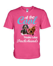 Load image into Gallery viewer, Al The Cool People Raise Dachshunds Funny Gift For Dachshund Lovers Guys V-Neck