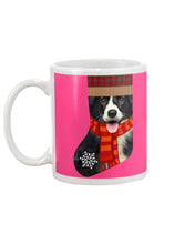Load image into Gallery viewer, Santa Border Collie In Stock Gift For Dog Lovers Mug
