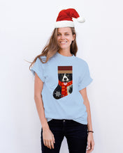 Load image into Gallery viewer, Santa Border Collie In Stock Gift For Dog Lovers Guys Tee