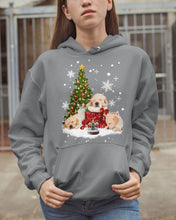 Load image into Gallery viewer, Funny Golden Retrievers Sleep In Red Boots Gift For Dog Lovers Hoodie
