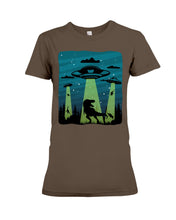 Load image into Gallery viewer, UFA Dinosaur T Rex Sky Full Of Stars Ladies Tee