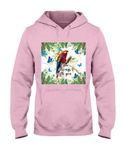 Load image into Gallery viewer, Scarlet Macaw With Butterflies I Am Always With You Gift For Lover Hoodie