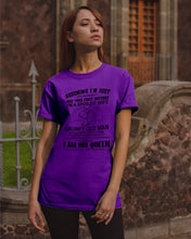 Load image into Gallery viewer, A Spoiled Wife Of An October Grumpy Old Man Birthday Meaningful Gift Guys Tee