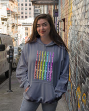 Load image into Gallery viewer, Seven Flute Rainbow Design Gift For Flute Lovers Hoodie