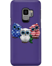Load image into Gallery viewer, Lovely Phone Case Three Owl With US Flag Gift For Owl Lovers Phone case