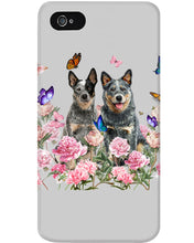 Load image into Gallery viewer, Australian Cattle Dog Butterflies Peony Gift For Dog Lovers Phone case