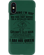 Load image into Gallery viewer, A Spoiled Wife Of An October Grumpy Old Man Birthday Meaningful Gift Phone case