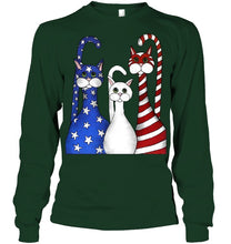 Load image into Gallery viewer, Cat Happy America Independence's Day Special Custom Design Unisex Long Sleeve