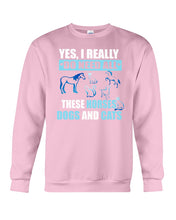 Load image into Gallery viewer, I Do Need All These Horses Dogs And Cats Sweatshirt