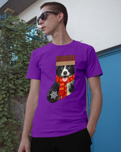 Load image into Gallery viewer, Santa Border Collie In Stock Gift For Dog Lovers Guys Tee