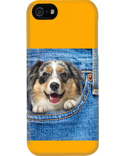 Load image into Gallery viewer, Australian Shepherd In Denim Pocket Gift For Dog Lovers Phone case