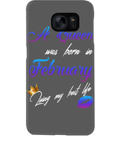 Load image into Gallery viewer, A Queen Was Born In February Birthday Gift Phone case