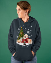 Load image into Gallery viewer, Funny Golden Retrievers Sleep In Red Boots Gift For Dog Lovers Hoodie