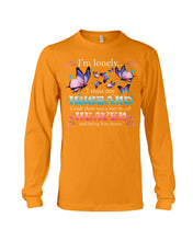 Load image into Gallery viewer, I'm Lonely I Miss My Husband Butterfly Gift For Lover Unisex Long Sleeve