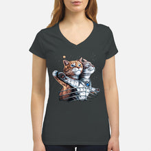 Load image into Gallery viewer, Vintage Funny Cat Love Trending Gift For Cat Lovers Ladies V-Neck