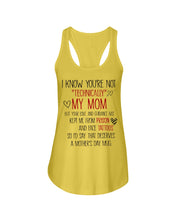 Load image into Gallery viewer, I Know You're Not Technically My Mom But Your Love Keep Me From Prison Ladies Flowy Tank