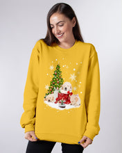 Load image into Gallery viewer, Funny Golden Retrievers Sleep In Red Boots Gift For Dog Lovers Sweatshirt