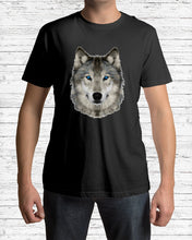 Load image into Gallery viewer, Wolf's Face Simple Unique Custom Design For Animal Lovers Guys Tee