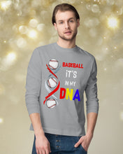 Load image into Gallery viewer, Baseball Be My DNA Gift For Sport Lovers Unisex Long Sleeve
