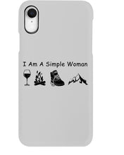 Load image into Gallery viewer, Simple Woman Loves Wine Camping Shoes And Climbing Phone case